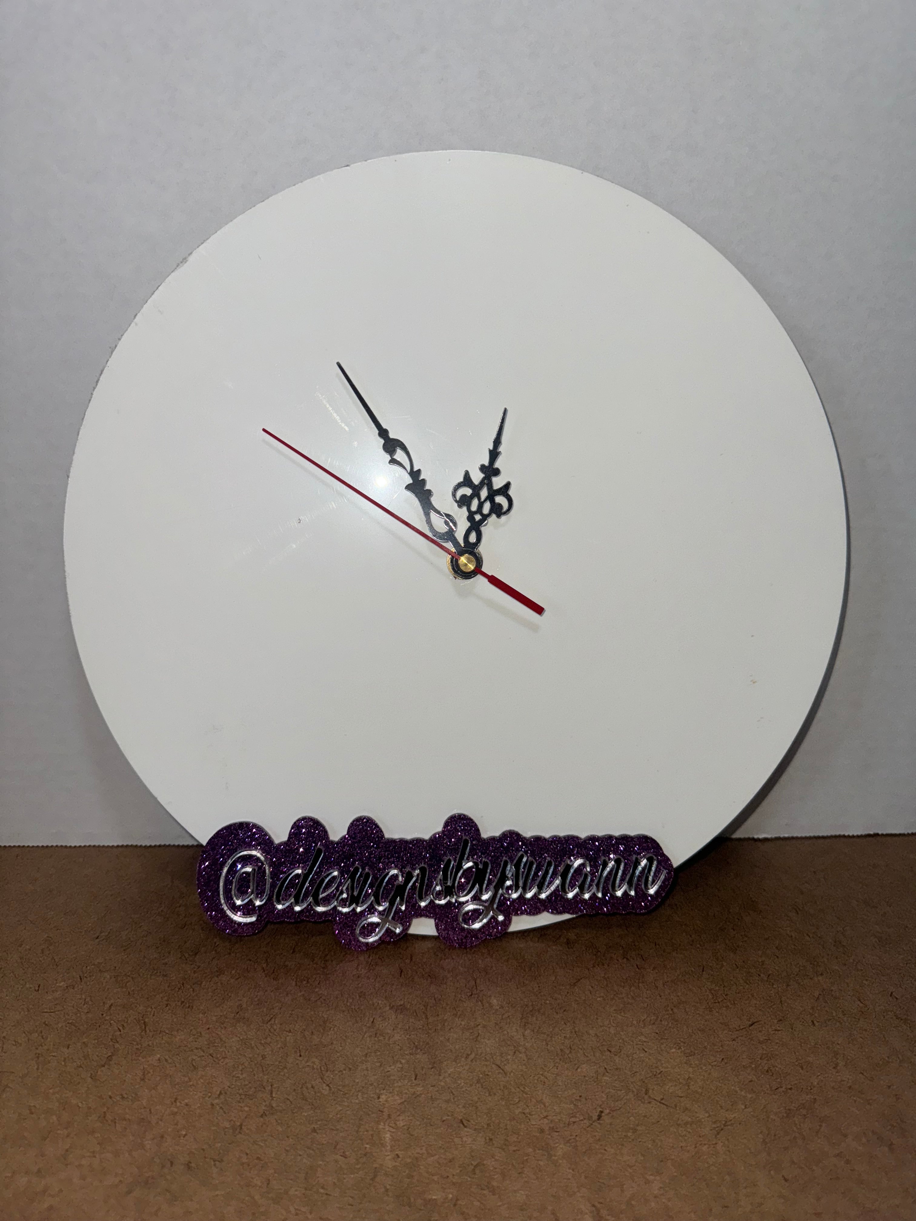 Sublimation MDF 12" Clock | Sublimation Wall Clock