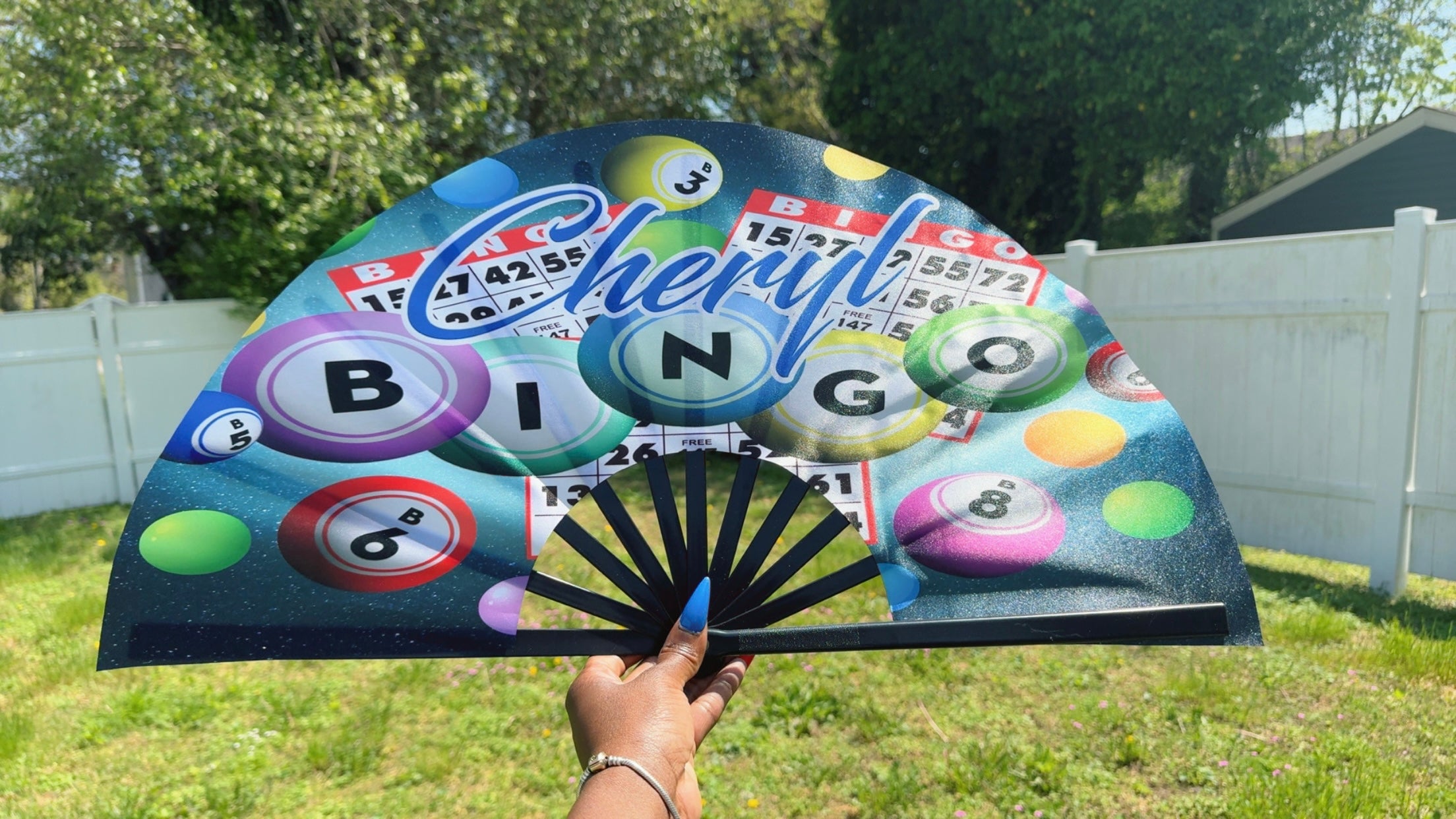 Custom Statement Fan | Festival Fan | Large Hand Fan | Hand Fan | Custom Designs