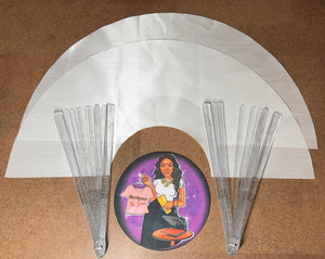Sublimation(blank) Folding Fan | Sublimation Clack Fan | Sublimation Hand Fan | Sublimation Festival Fan Set of 2
