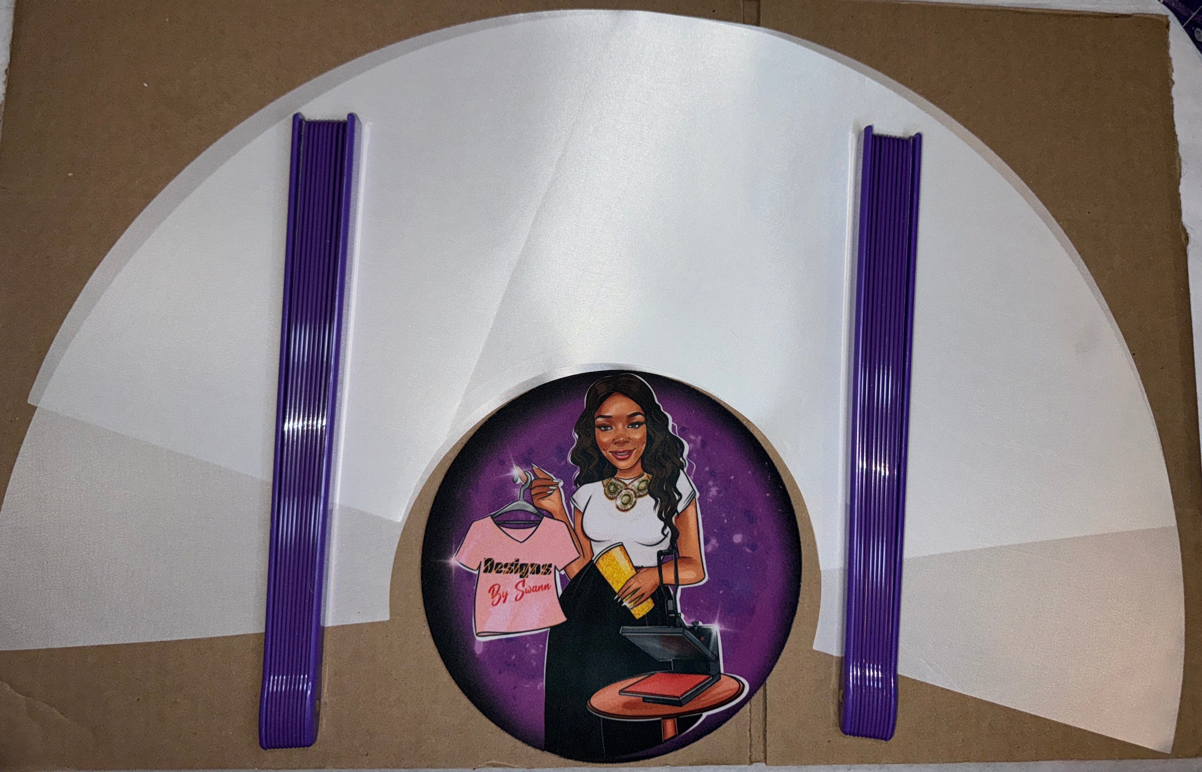 Sublimation(blank) Folding Fan | Sublimation Clack Fan | Sublimation Hand Fan | Sublimation Festival Fan Set of 2