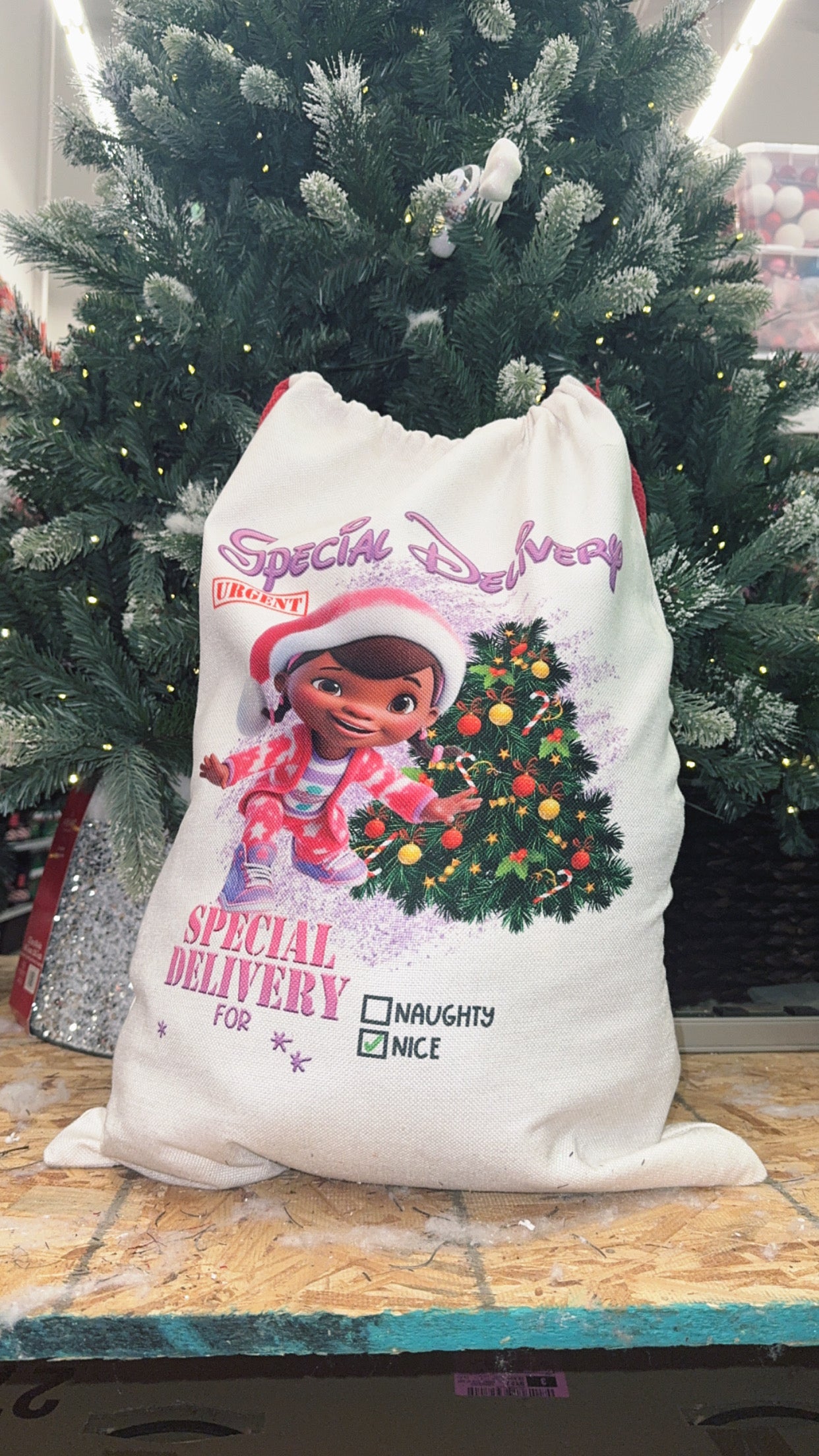 Sublimation Blank Santa Sack, Sublimation Christmas Sack