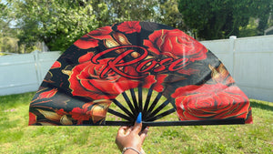 Custom Statement Fan | Festival Fan | Large Hand Fan | Hand Fan | Custom Designs