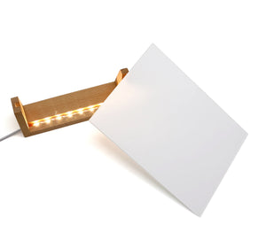 Sublimation Acrylic LED Photo Stand with Wood Base