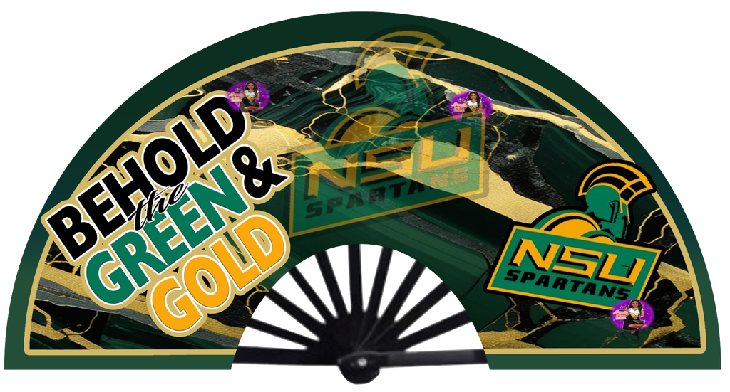 NSU - HU Custom Statement Fan | Festival Fan | Large Hand Fan | Hand Fan | Custom Designs