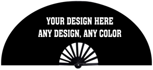 Custom Statement Fan | Festival Fan | Large Hand Fan | Hand Fan | Custom Designs