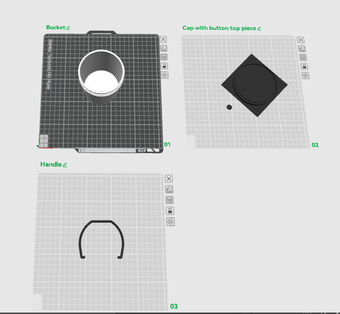 Mini Bucket Graduation Inspired 3mf File | Digital File | 3D File ...