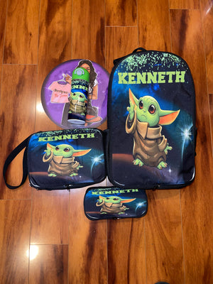 Custom Backpack/Lunchbag/Pencilbag Bundles