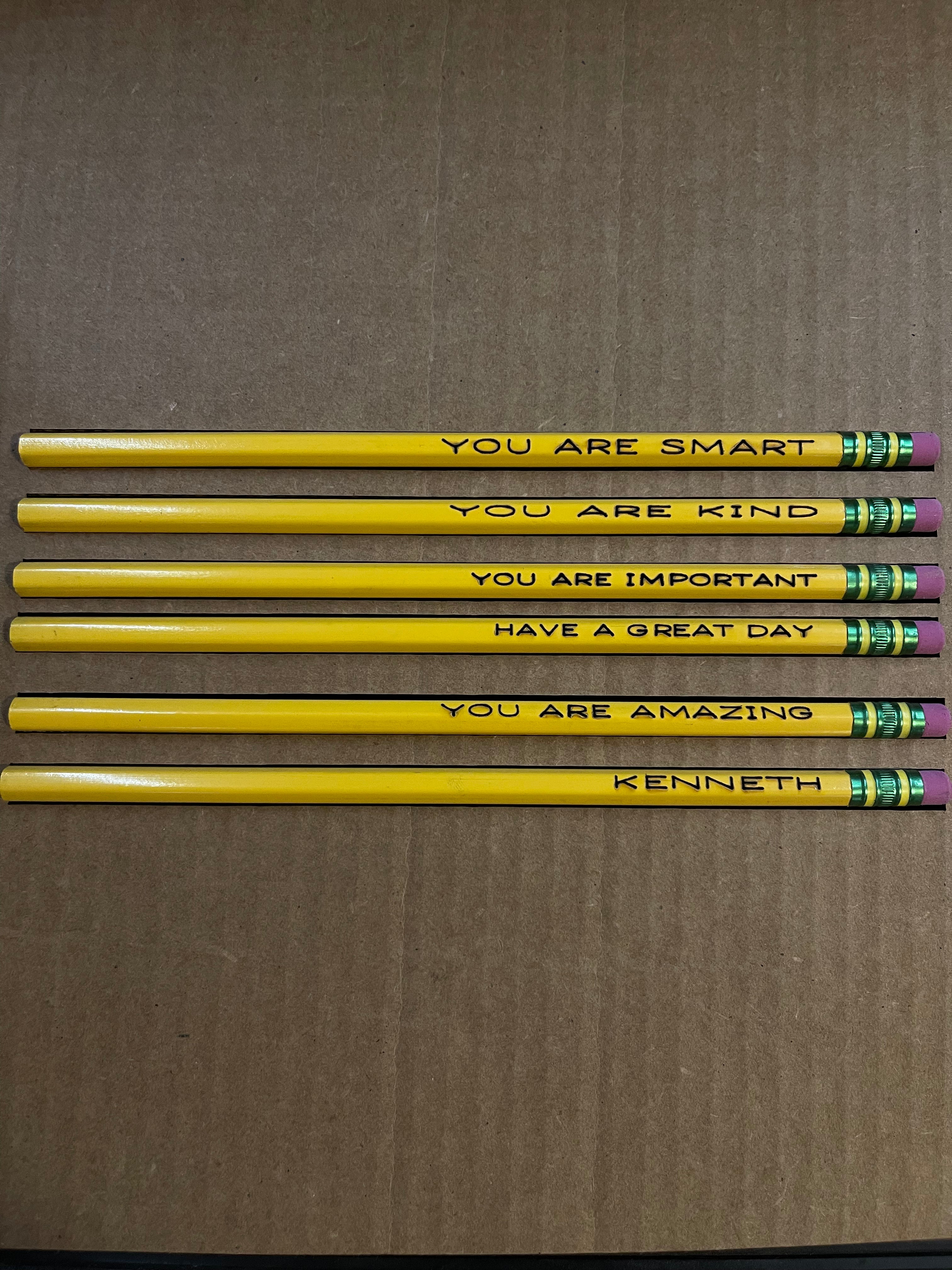 Custom Affirmation Pencils
