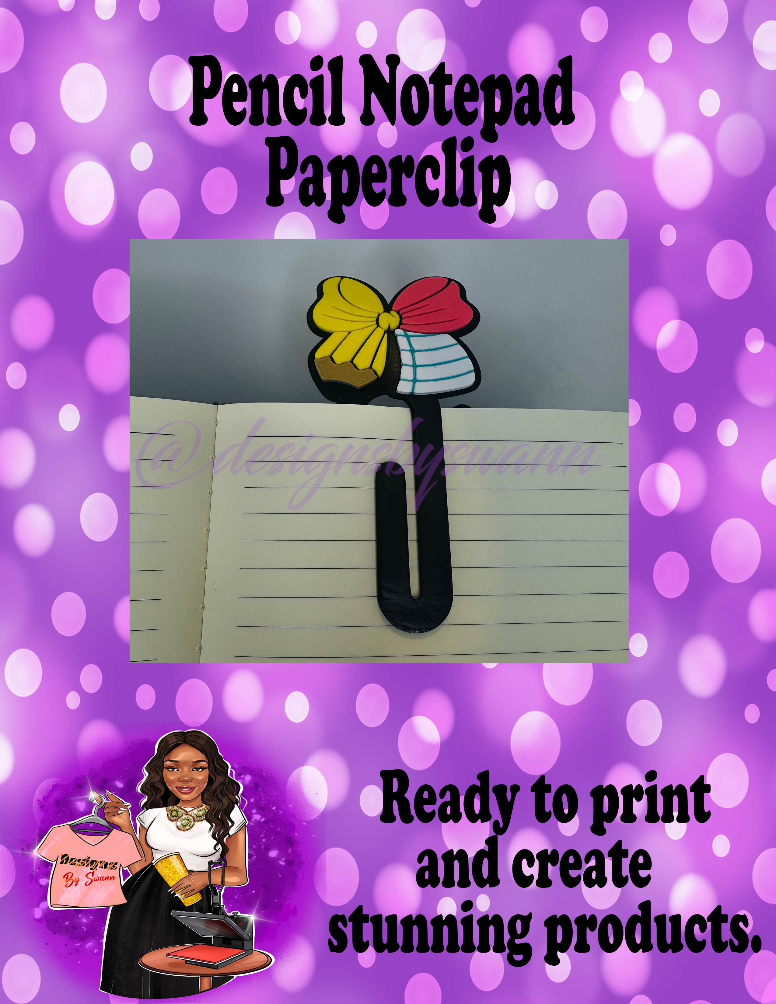 Pencil Notepad Bundle 3MF File | 3D File Pencil Notepad File | Digital ...