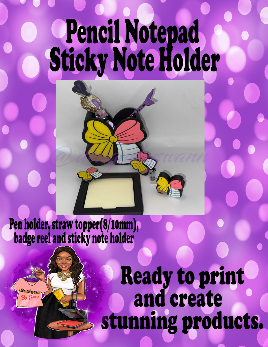 Pencil Notepad Bundle 3MF File | 3D File Pencil Notepad File | Digital ...
