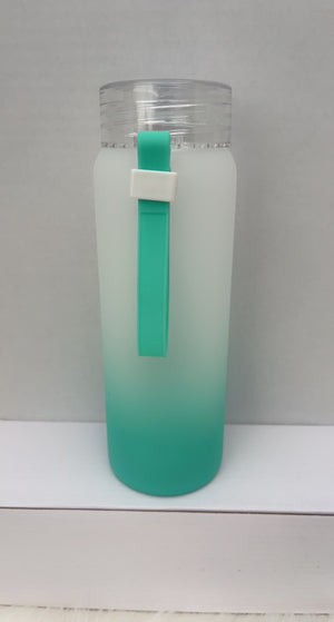 17oz Frosted Ombré Glass Tumbler